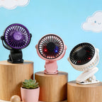 Portable USB Fan with Flexible Tilt Adjustable Compact Desk Fan for Home Office