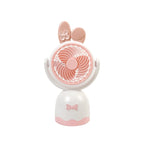 Portable Mini Handheld Fan with Playful Cat Design Lightweight Rechargeable Personal Cooling Fan