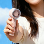 Portable Mini Fan Rechargeable Battery Operated Lightweight Adjustable Speeds Compact