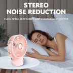 Portable Table Fan with Oscillation and Variable Speed Control Compact Lightweight Design
