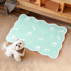 Harrow Non-Slip Pet Mat for Small Dogs and Cats with Fish and Bone Design