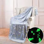 Unisex Sports Fleece Blanket Soft Cozy Throw with Bright Colorful Sports Ball Design