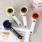 Portable Mini Fan with Adjustable Speeds and Digital Display Compact Battery-Powered Cooling