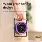 Portable Digital Fan with LED Display Quiet Operation Variable Speeds Lightweight Compact Design