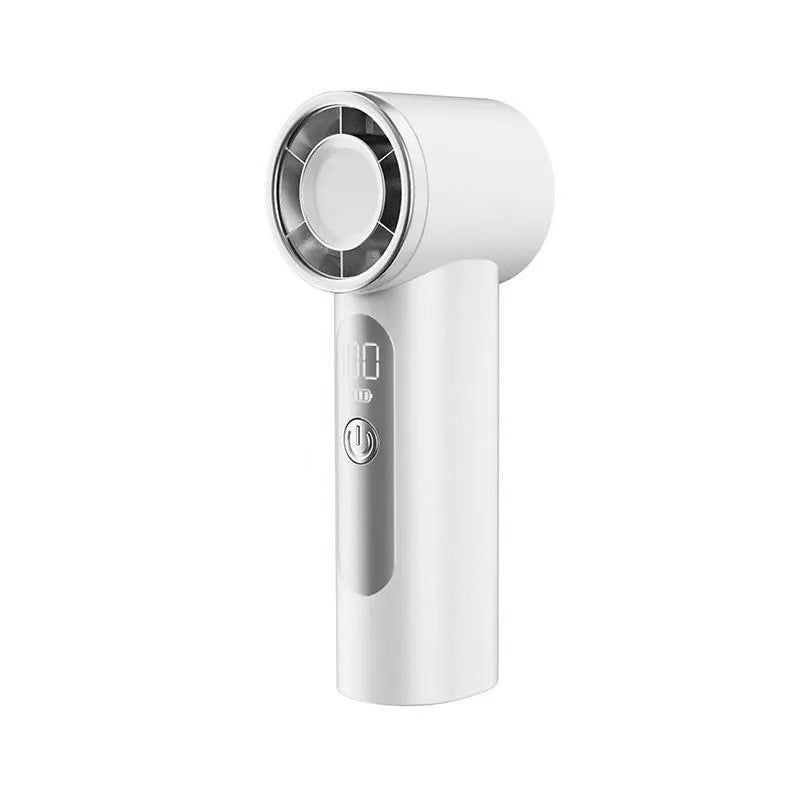 Portable Mini Air Fan with LCD Display USB Rechargeable Quiet Operation