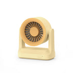 Unisex nan compact rechargeable table fan with pivoting turbine air guidance