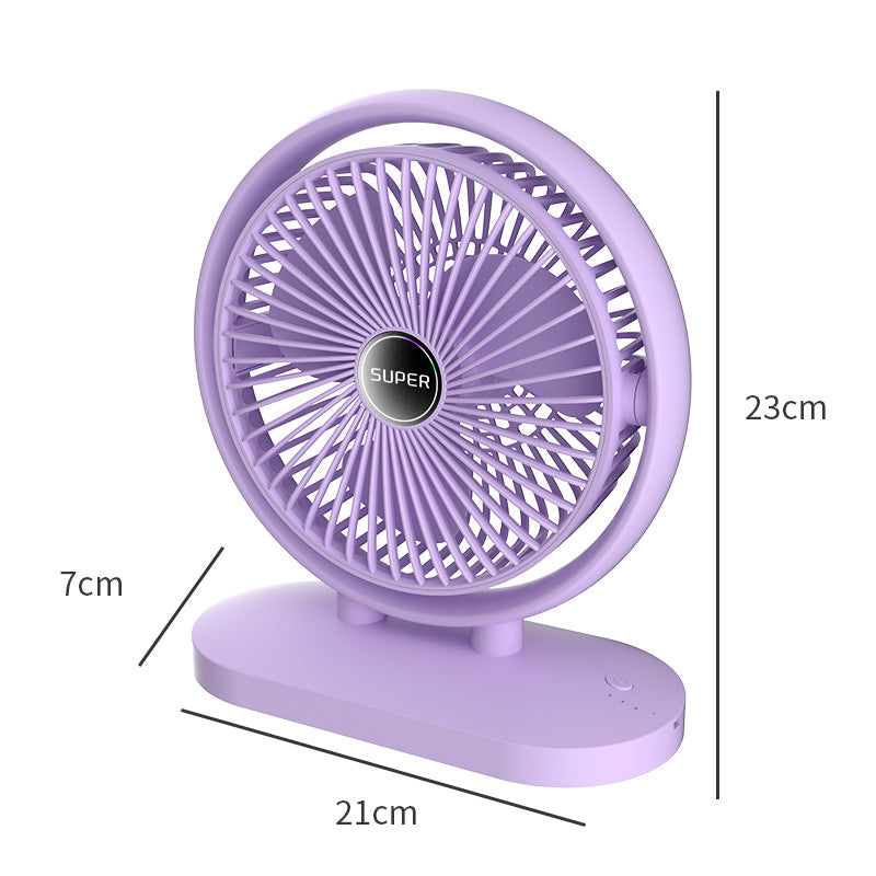 Mini Desk Cooling Fan Portable Quiet Adjustable Angle Personal Fan
