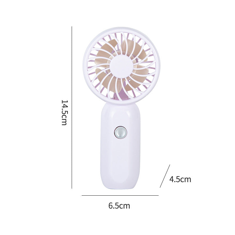Portable Handheld Fan USB Rechargeable Ergonomic Compact Quiet for Women