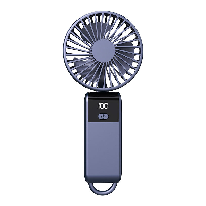 Portable USB Fan with LED Display Multiple Speeds Lightweight Travel Cooling