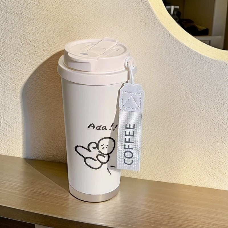 Ladies Insulated Water Bottle BPA-Free Plastic Flip Lid Hello Kitty Design