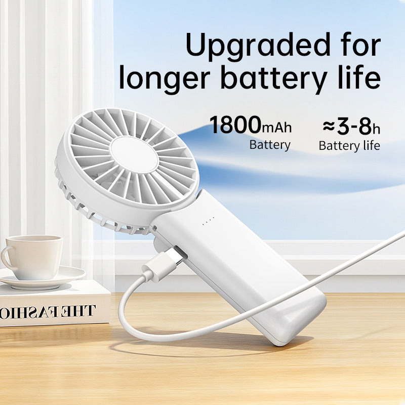 Portable Handheld Fan USB Rechargeable High-Performance Adjustable Speed Compact Lightweight for Women