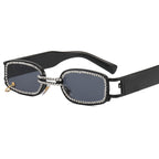 Women's Sunglasses Crystal Frame Sparkling Metallic UV Protection Stylish Fashion Eyewear