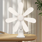 Women's Table Fan Blue Blades Adjustable Speeds Energy-Efficient Motor