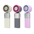 Portable Rechargeable Mini Fan Compact Lightweight Adjustable Speed with LED Temperature Display