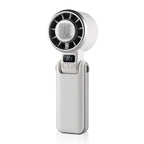 Ladies Portable Multifunctional Fan with LED Display 3-Speed Handheld Desktop