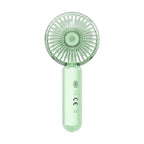 Portable Handheld Fan USB Rechargeable Ergonomic Design 3-Speed Compact Size for Women