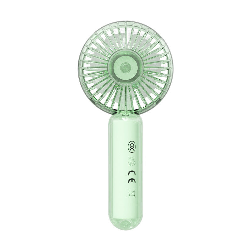 Portable Handheld Fan USB Rechargeable Ergonomic Design 3-Speed Compact Size for Women