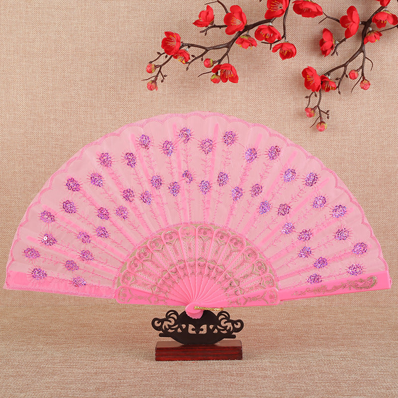 Women's Folding Fan Artistic Design Lightweight Compact Handheld Accessory