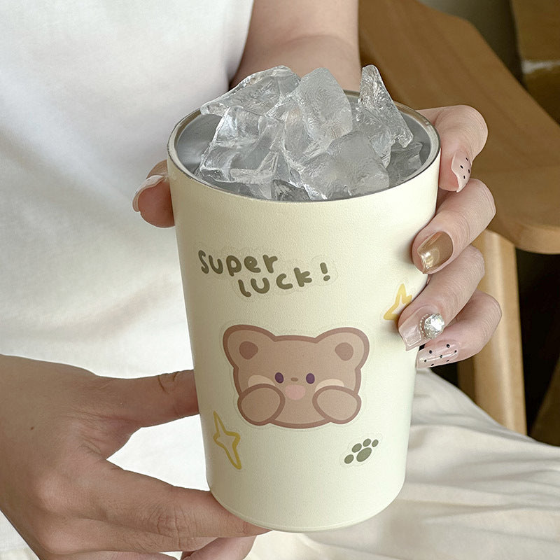 Women’s Insulated Stainless Steel Travel Cup with Safety Lid and Ergonomic Handle