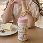 Insulated BPA-Free Plastic Water Bottle for Women with Animal Design Leak-Proof Cap