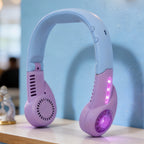 Women’s Portable Neck Fan Flexible USB Rechargeable Lightweight Personal Cooling Device