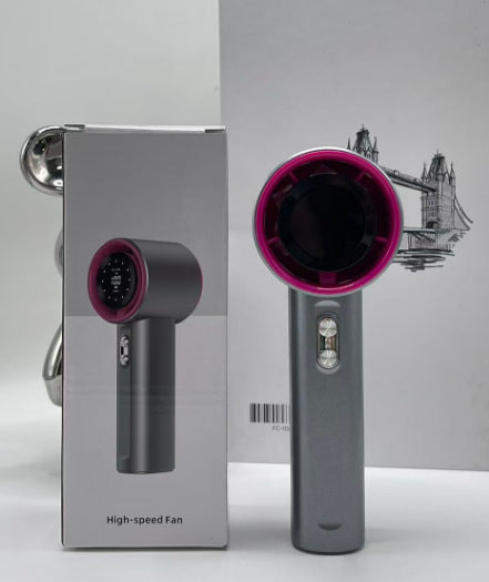 High-Speed Handheld Fan Portable USB Rechargeable with LED Display