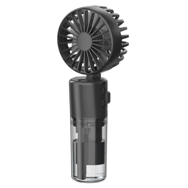 Portable Mini Fan with Misting Function USB Rechargeable Handheld Fan