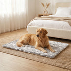 Harrow Soft Plush Pet Bed with Non-Slip Bottom Breathable Sleeping Surface for Dogs and Cats