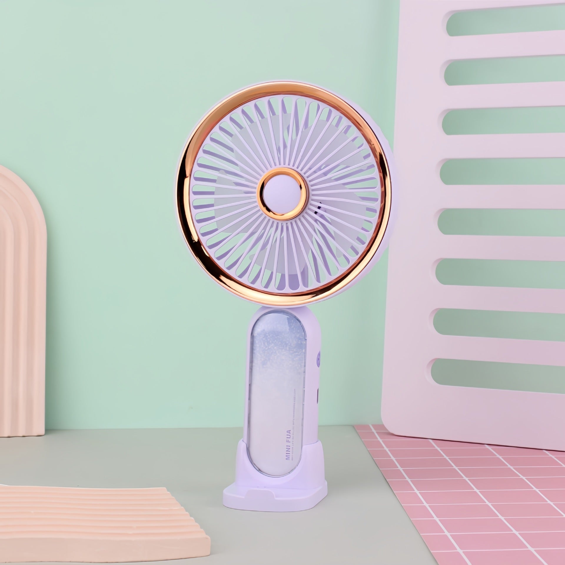 Portable Mini Fan USB Rechargeable Compact Personal Handheld Fan with Adjustable Speed