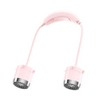 Ladies Portable Neck Fan with Flexible Airflow Control USB Rechargeable