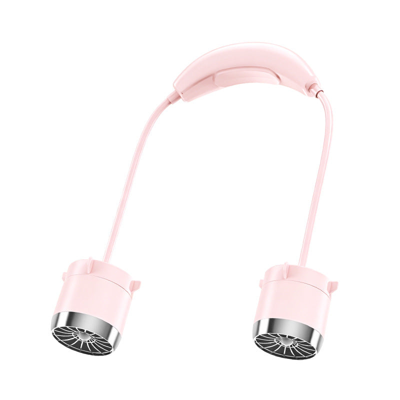 Ladies Portable Neck Fan with Flexible Airflow Control USB Rechargeable