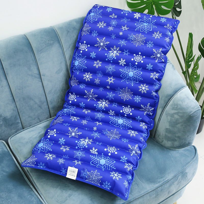 Cooling Seat Cushion with Snowflake Pattern Ergonomic Breathable Comfort Bowlift