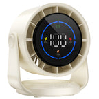 Smart Digital Air Circulator Fan with Touch Controls Multiple Speeds Adjustable Angle Energy Efficient