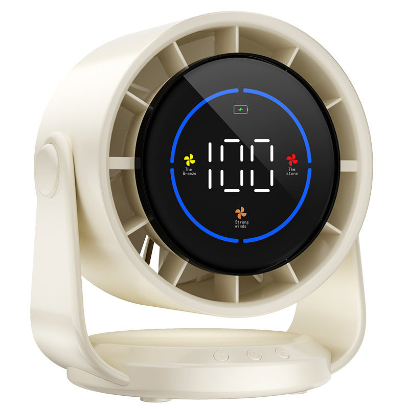 Smart Digital Air Circulator Fan with Touch Controls Multiple Speeds Adjustable Angle Energy Efficient