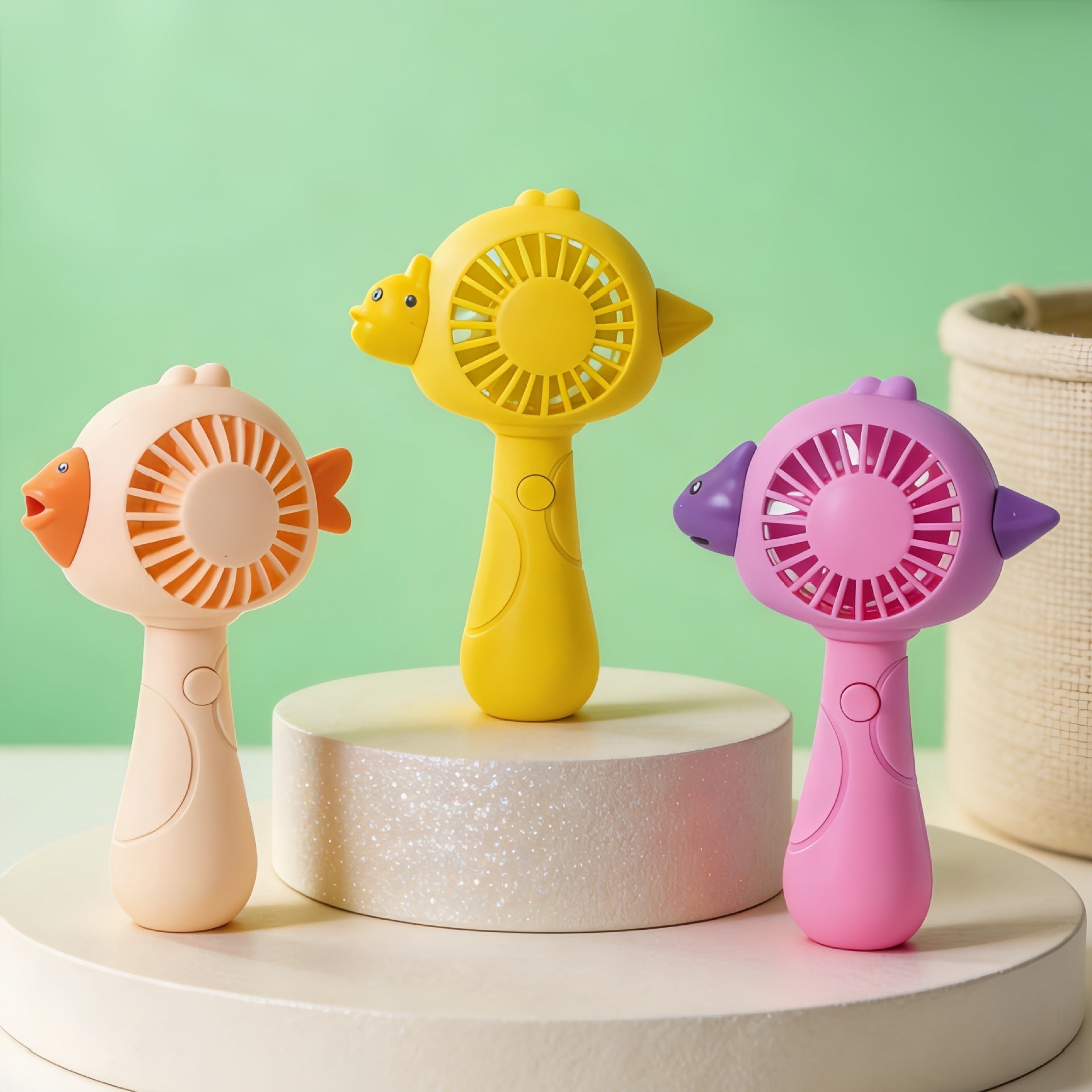Rechargeable Handheld Fan USB Portable Child-Safe Animal Design Unisex