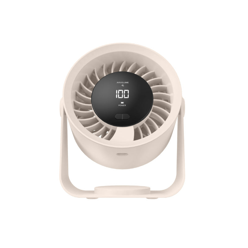 Harrow Portable Fan Ladies Lightweight Adjustable Speed Digital Display Battery Powered