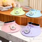 Women’s Portable Cooling Cap with Built-In Fan Adjustable Strap UV-Resistant Lightweight