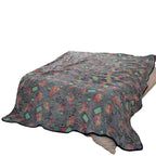 Women's Cozy Fleece Blanket with Gaming Console and Controller Design Soft Warm Throw