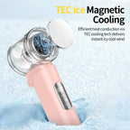 Women's Portable Multifunction Mini Fan Foldable Ice Cooling Handheld Fan