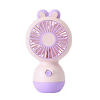 USB Rechargeable Compact Table Fan with Adjustable Tilt and Protective Grille