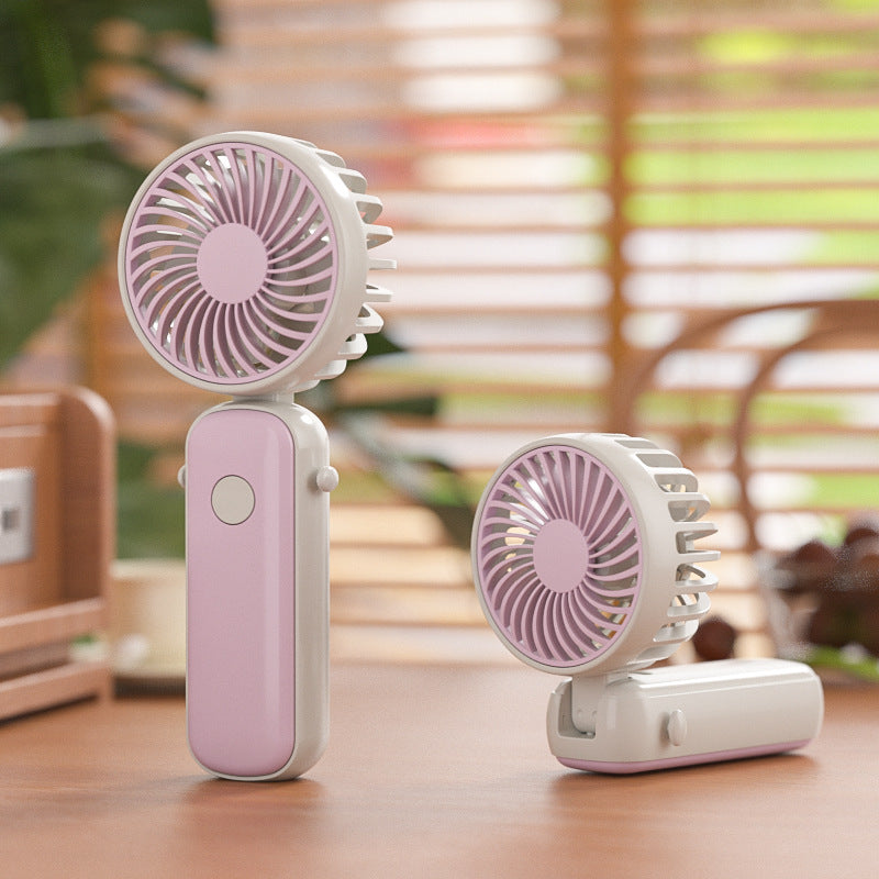 Portable Multi-Angle Handheld Fan Rechargeable Lightweight Quiet Harrow