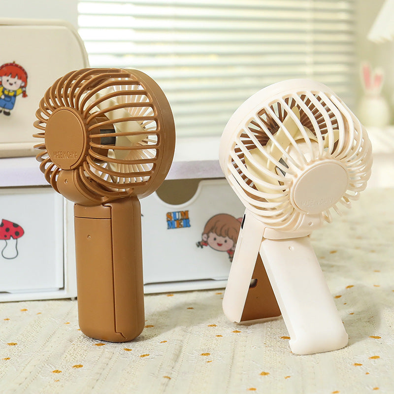 Portable USB Rechargeable Handheld Fan with Clip and Quiet Brushless Motor