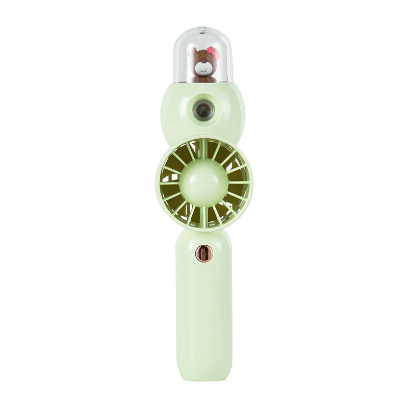 Women's Portable Hand Fan with Misting Function Ergonomic Compact Design