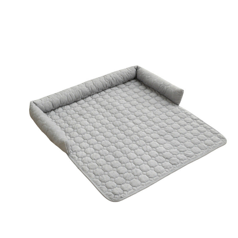Comfortable Platform Mat with Raised Edges Soft Padded Floor Cushion for Home and Outdoor Use