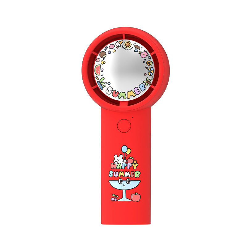 Harrow Portable Handheld Fan Cartoon Design Rechargeable Battery Adjustable Speed