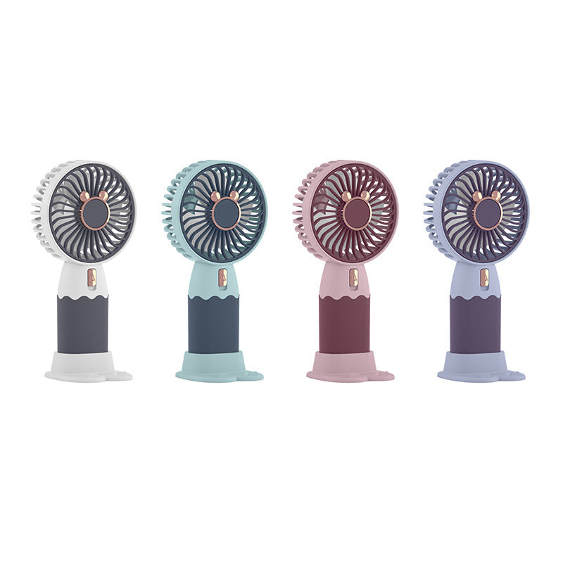 Portable Mini Fan Rechargeable Battery Multiple Speeds Compact Lightweight Quiet Cooling for Travel Office Outdoors