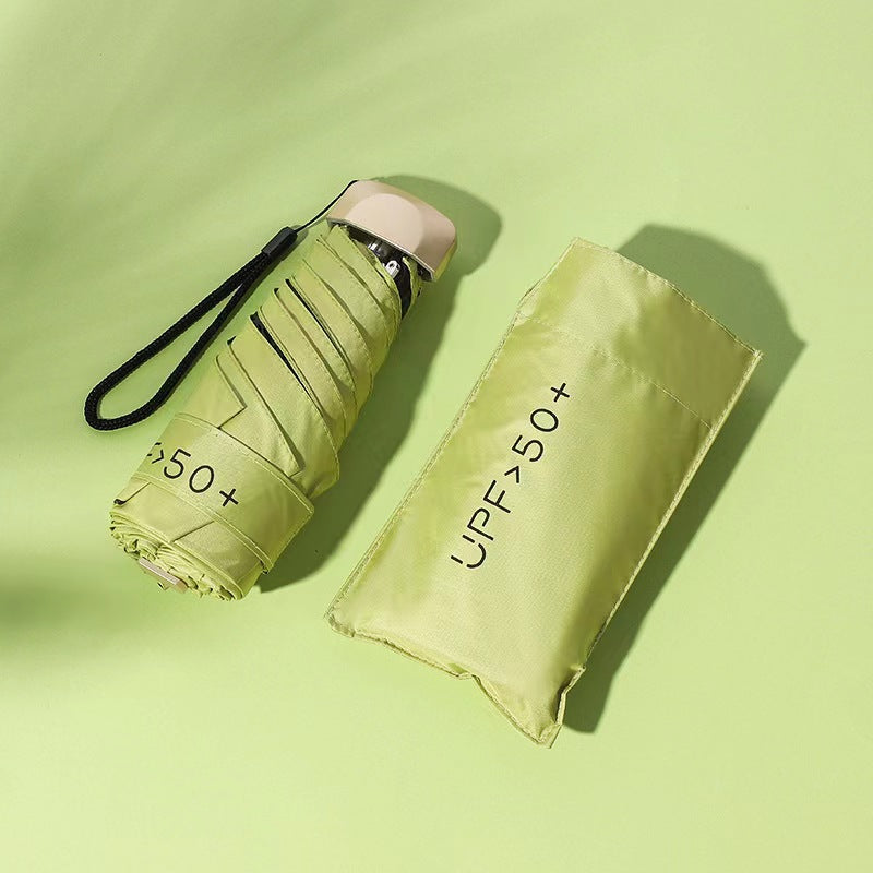 Women’s UV Protection Folding Umbrella with Wind-Resistant Frame and One-Touch Open Close Mechanism