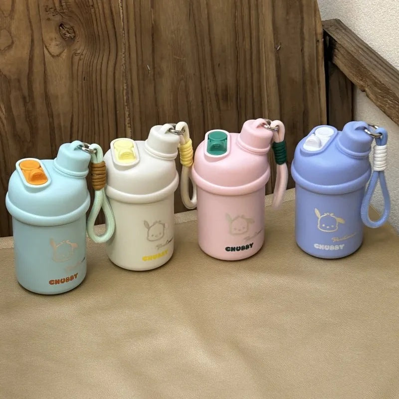 Women's Insulated Water Bottle BPA-Free Plastic Leakproof Screw Cap Animal Design