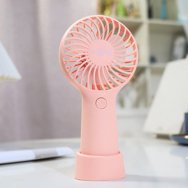Portable Handheld Fan with Ergonomic Design USB Rechargeable Compact Personal Cooling Fan