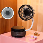 Portable Table Fan with Flexible Tilt Adjustable Air Circulation Lightweight Compact Design